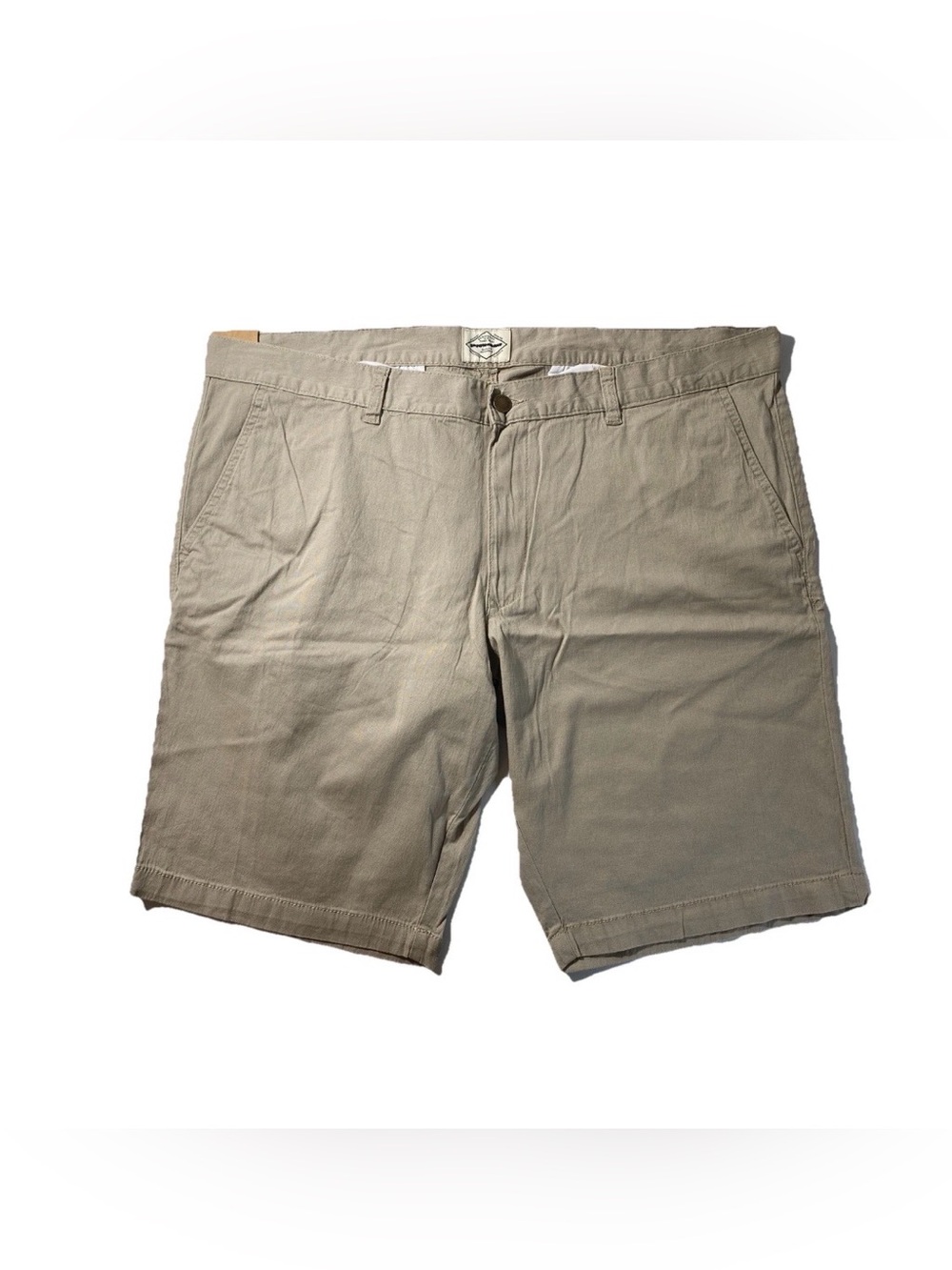 See Description Size 42 Mens St. Johns Bay Chino Flat Shorts 11" Inseam Khaki